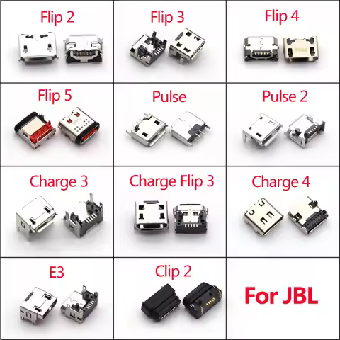 10pcs Micro USB Charging Jack Connector For JBL Charge 3 4 Flip 6 5 4 3 Pulse Flip4 Flip3 Clip 2 E3 