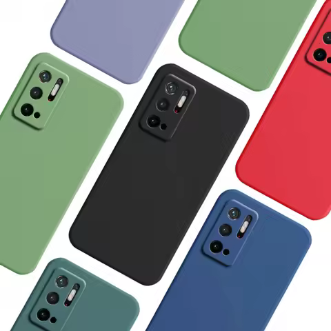 Silicone Case For Xiaomi Redmi Note 10 Cases Cover Redmi Note 9 9S 10S 10T 10 11 Pro 5G Cover Protet