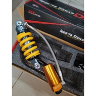 SCK RACING MONOSHOCK RS150/RSX 225mm ADJUSTABLE GAS MONO Yang Ada Tank