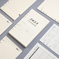 2025 Journal Agenda Plannner Notebook A5 Insert Refills 6 Holes Loose Leaf Spiral Ring Binder Diary 