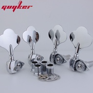 GUYKER Open Frame Electric Bass Tuners Machine Heads Gear ratio Tuning Keys Chrome