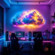 DIY Cloud Light Symphony Thunder Cloud Light Gaming Room Atmosphere Decorative Light Bluetooth APP C