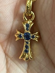 Chrome hearts 22k gold cross pendant