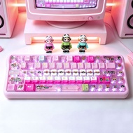 Powerpuff Girls Keycap Cute PC Translucent Side Engraving Adapt to Magnetic Axis Keyboard ev63wootin