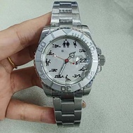 40MM Men's Watch Stainless Steel PVD Black Pointer Sapphire Watch Accessories with NH35 Automatic Mo