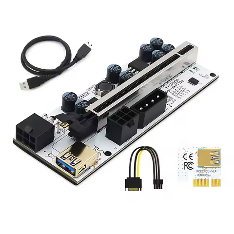 1-10PCS PCIE Riser for Video Card 010 010X VER010 010S Plus USB 3.0 PCI E Express Cable Cabo Riser G