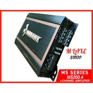 MOHAWK MS Series 4 Channel Amplifier MS-200.4 Power Amplifier Car Amplifier Car Power Amp