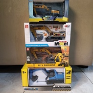 Trailer truck construction diecast alloy die cast construction truck model beko backhoe forklift loa