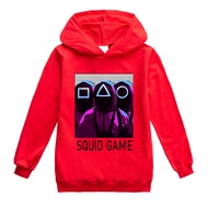 Squid Game Boys Girls Hoodie Long Sleeve Hooded Sweater Cartoon Print Children's Hoodie Hoodie H1313A Loose Sportswear
