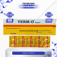 VERM O KAPLET 1 STRIP ISI 10 KAPLET - Obat Cacing Untuk Kambing