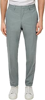 s.O Pure Suit Trousers with Fine Weave Structure, 79m1 Green, 44