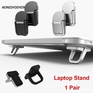 NONEDYODYE9I 1 Pair Notebook Bracket, Non-slip Aluminium Alloy Laptop Stand, Foldable Invisible Univ