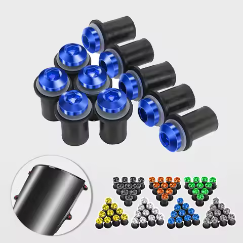 10PCS 5mm Windshield Bolts Windscreen Wind Deflectors Kits FOR Yamaha XJ6 YZF R1 R3 R25 R6 FJR1300 X