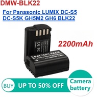 DMW-BLK22 DMW BLK22 Camera Battery for Panasonic LUMIX DC-S5 DC-S5K GH5M2 GH6 BLK22 Replacement Batt