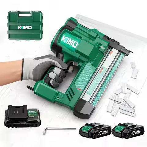 KEEHOME KIMO 18 Gauge Nail Gun Battery Powered W/ 2 X 2.0 Ah Battery & Charger, 2-In-1 Cordless Brad