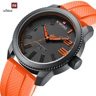 Naviforce นาฬิกาควอทซ์แบรนด์หรูชั้นนำสายซิลิโคนสำหรับผู้ชายนาฬิกาข้อมือ30ATM กันน้ำ relogio masculino 2022