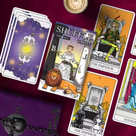 Shuffle Tarot Collection C (Complete A&B 116cards with Silver Gilded Edges) 12*7cm Shuffled World of