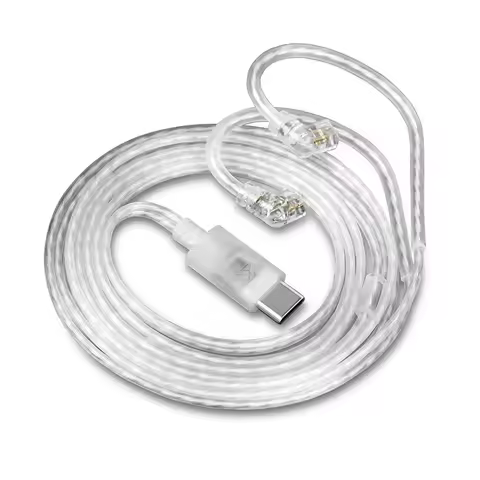 KZ Earphones Cables Silver Plated Upgrade Cable Headphones Type-c Plug 2PIN Wire For KZ EDXPROX ZSX 