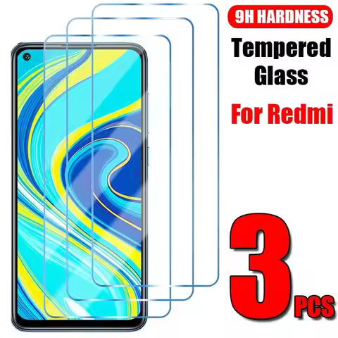 3Pcs Tempered Glass For Xiaomi Redmi Note 9 10 10T 12R 12T 13T 13 12 8 Pro 5G POCO C71 C75 C65 M7 Sc