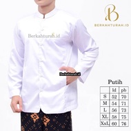 BAJU MUSLIM KOKO HAIBAH TEROMPAH SEMI JAZ KOKO PRIA POLOS LENGAN PANJANG TOYOBO SIZE S M L XL XXL PR