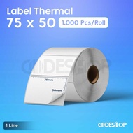 Barcode Sticker Label 75X50 mm Thermal Barcode Paper 75 X 50 Thermal