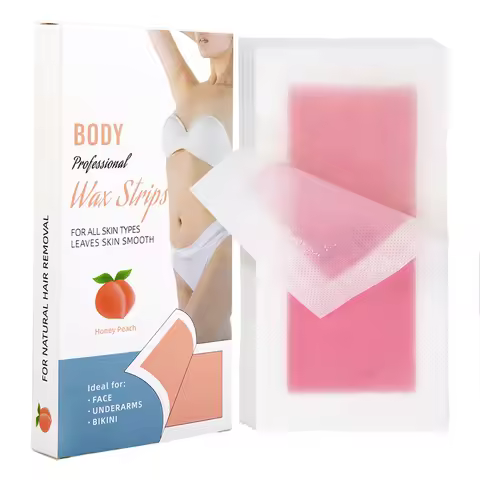 20pcs Hair Removal Wax Strips Roll Underarm Wax Strip Paper Waxing Wipe Sticker Beauty Tool for Face