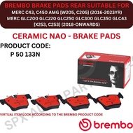BREMBO GENUINE BRAKE PAD (REAR) FOR MERC C43, C450 AMG [W205, C205] / GLC200, GLC220, GLC250, GLC300