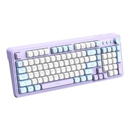 GOOJODOQ Thai 98KEY Thin Film Keyboard Mechanical Touch รองรับการเชื่อมต่อไร้สายและแบบมีสาย Bluetoot