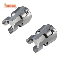 PEONYTWO 2Pcs Wine Stopper, Silver Stainless Steel Champagne Stoppers, Durable Keep Fresh Easy to Use Wine Saver Bar