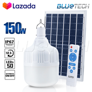 Bluetech USA ไฟตุ้ม ไฟตุ้มโซล่าเซลล์ ไฟโซล่าเซลล์ Solar Light Solar Cell ขนาด 150วัตต์ สี ขาว (White