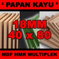 Mdf plywood board, 18mm thick, size 40x80cm
