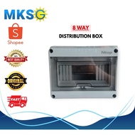 8 Ways Distribution Box - Durable Electrical Panel Breaker Box