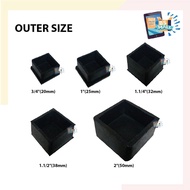 BS MALL Square Shape Outlet And Inlet Furniture Rubber Leg Anti Scratch Protector / Kaki Getah Meja Kerusi Cabinet