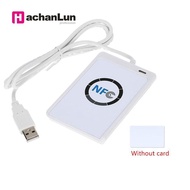 เครื่องทำสำเนา ACR122U RFID Ess เครื่องอ่านการ์ด13.56MHZ NFC รองรับ ISO/IEC18092การ์ดอัจฉริยะตัวเขียนรอยแตก