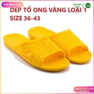 Yellow woven plastic flats for rain, size 36-43, house slippers, slippers, yellow honeycomb slippers
