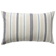 SMALSTAKRA Cushion cover, beige/blue, striped, 40x65 cm