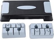 YolieraArt F i t R i s e Adjustable Aerobic Stepper, Multilevel Home Gym Fitness Step Platform with 