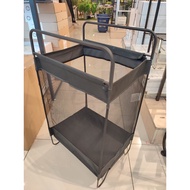 Mesh Laundry Basket 39x30x69 Cm - Black