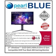 LG 27" UltraGear™ OLED QHD 240Hz 0.03ms G-Sync Compatible HDR True Black 400 Gaming Monitor (27GS95Q