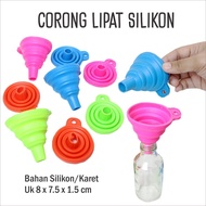 PORTABLE FOOD GRADE FOLDABLE SILICONE FUNNEL SILICONE WATER FUNNEL MULTIPURPOSE SILICONE FUNNEL/