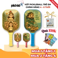 Genuine PICKID Fiberglass Pickleball racket for children 4-6 years old with 5D printing of Vietnam H
