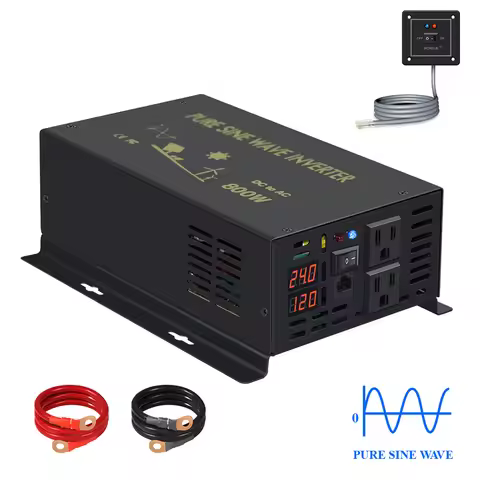 Wired Control Pure Sine Wave Inverter Power 800W Solar Battery 60Hz/50Hz 12V/24V/48V/96V/110V DC to 