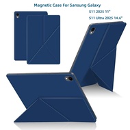 Magnetic Case For Tab S11 2025 11" S11 Ultra 14.6'' Tablet Smart Book Cover For Samsung Galaxy Tab S