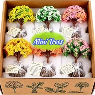 Tabletop Ornaments - Mini Artificial Landscape Trees - Model Trees Miniature Figurines - Micro Archi
