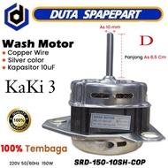 DINAMO TEMBAGA MESIN CUCI WASH MOTOR KAKI 3 UNTUK MERK SHARP | SRD-150-10SH-COP (D) | DIAMETER AS 10