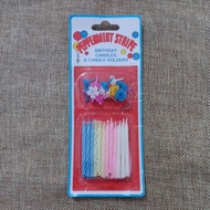 LILIN Peppermint Stripe Candle / Birthday Candle / Birthday Candle