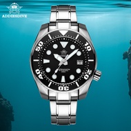 Addies MY-H10u Dive Men NH35 Automatic Watch Sapphire Crystal BGW9 Luminous Watch Ceramic Bezel 200M Diver Stainless Steel Watches