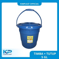 KIMPLAST Bucket + Lid 5 GL/ Bucket Medium Bucket/ Water Bucket Water Container