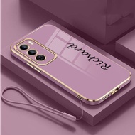 OPPO Reno 12 Pro 5G reno12F 12 5G Custom Name Case Pure Color Glossy Plating Casing Soft Cover