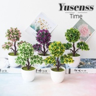 YUSENSS Artificial Plants Bonsai, Garden  Small Tree Potted, Pot Guest-Greeting Pine Creative Desk O